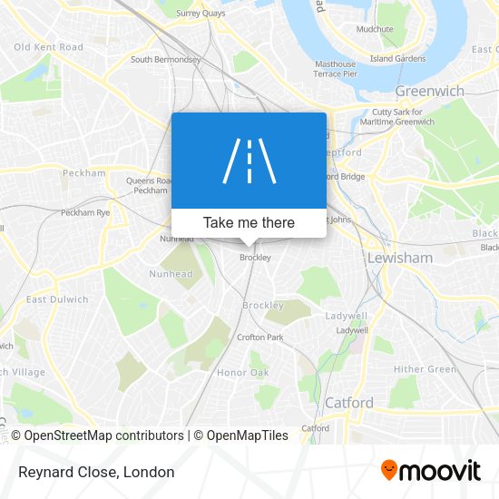 Reynard Close map