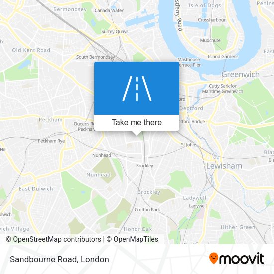 Sandbourne Road map