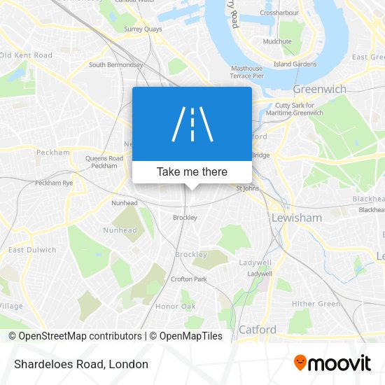 Shardeloes Road map