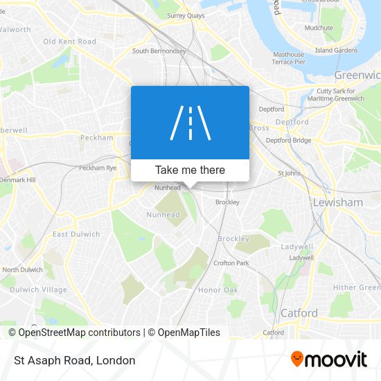 St Asaph Road map