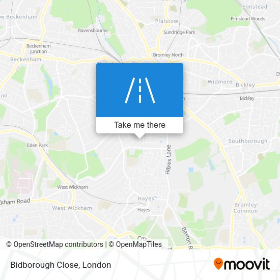 Bidborough Close map