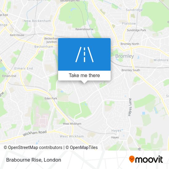 Brabourne Rise map