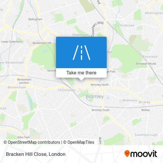Bracken Hill Close map