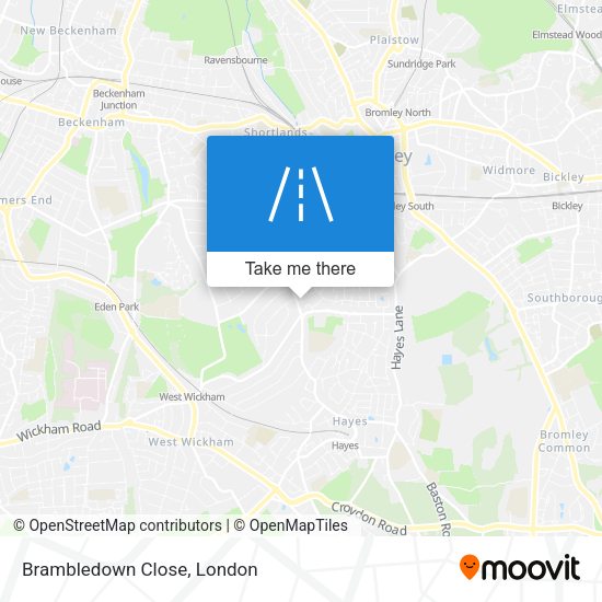 Brambledown Close map