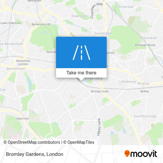 Bromley Gardens map