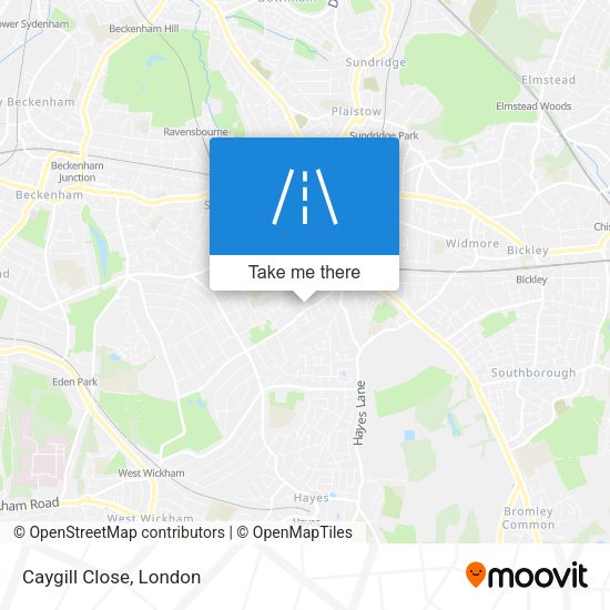 Caygill Close map