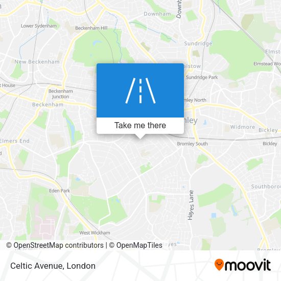 Celtic Avenue map