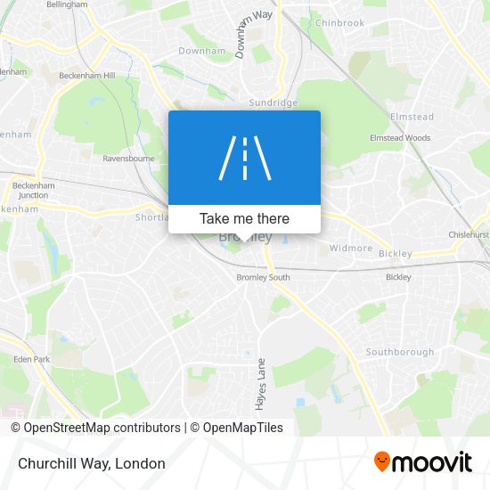 Churchill Way map