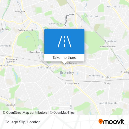 College Slip map