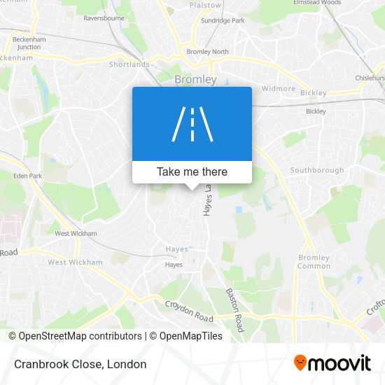 Cranbrook Close map