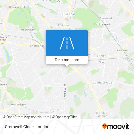 Cromwell Close map