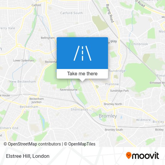 Elstree Hill map