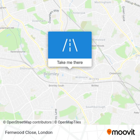 Fernwood Close map