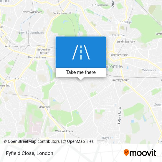 Fyfield Close map