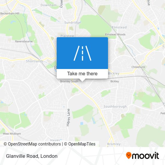 Glanville Road map