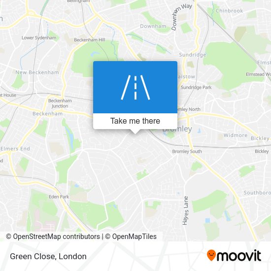 Green Close map