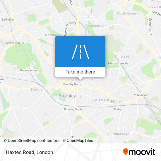 Haxted Road map