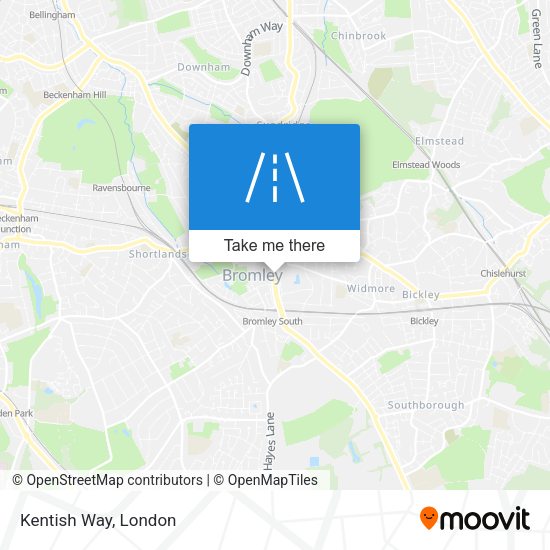 Kentish Way map