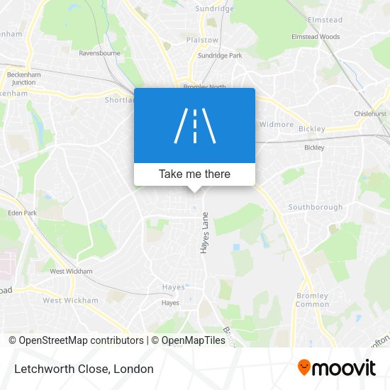 Letchworth Close map
