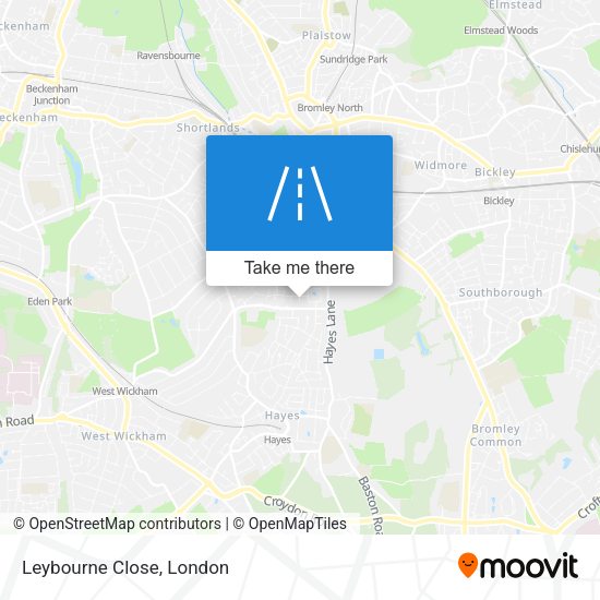 Leybourne Close map