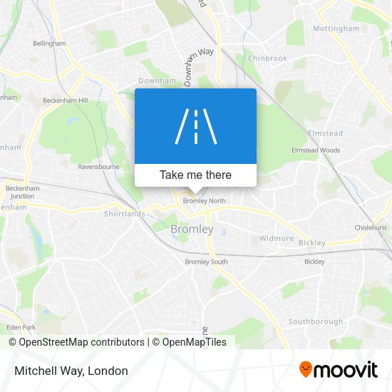 Mitchell Way map