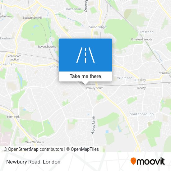Newbury Road map