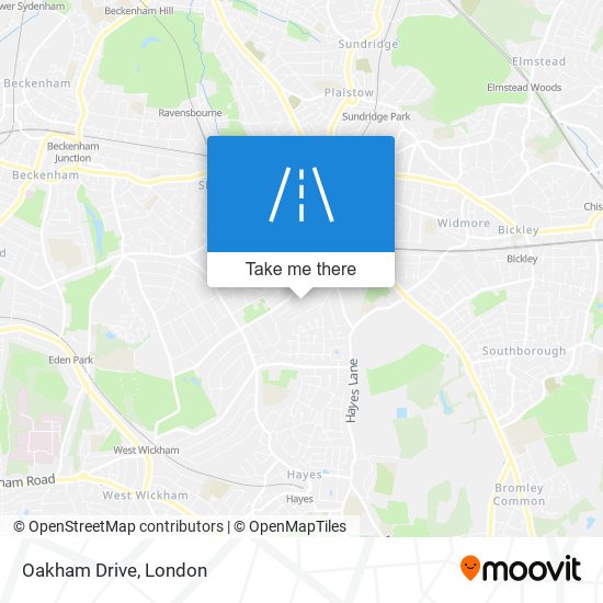 Oakham Drive map