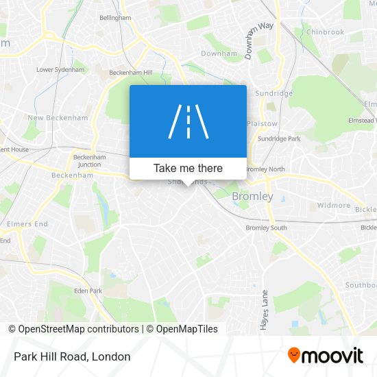 Park Hill Road map