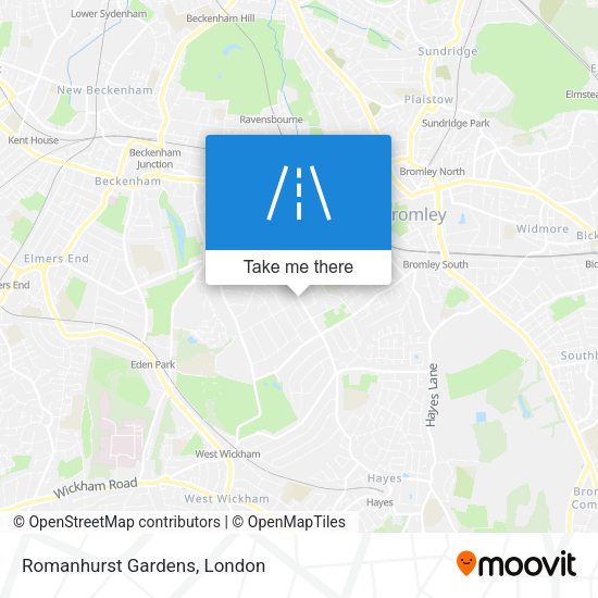 Romanhurst Gardens map
