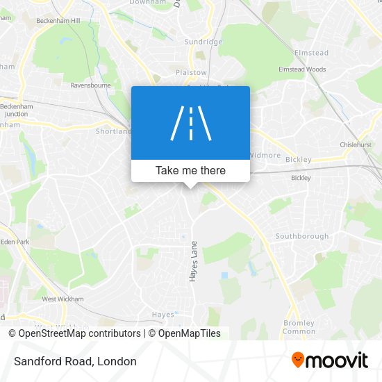 Sandford Road map