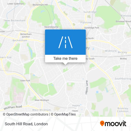 South Hill Road map
