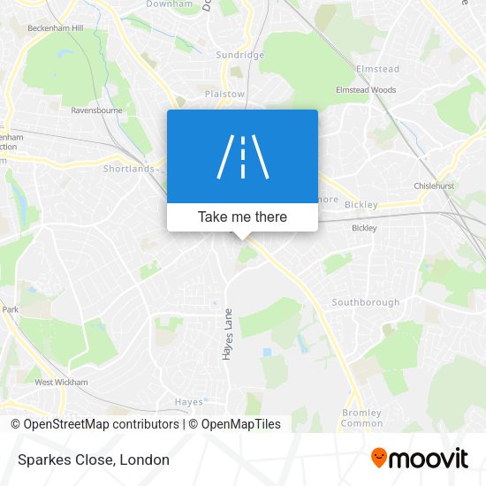 Sparkes Close map