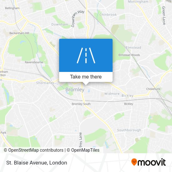 St. Blaise Avenue map