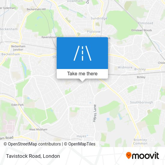 Tavistock Road map