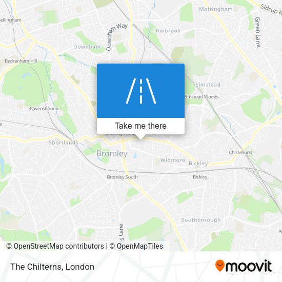 The Chilterns map