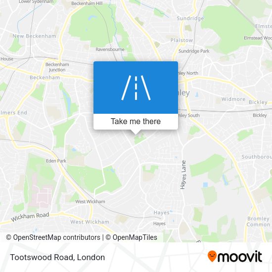 Tootswood Road map