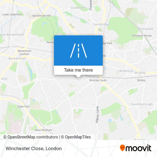 Winchester Close map