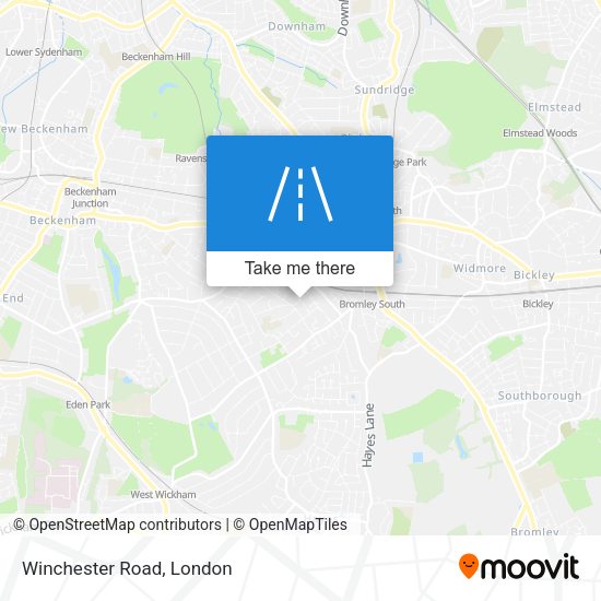 Winchester Road map