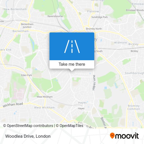 Woodlea Drive map