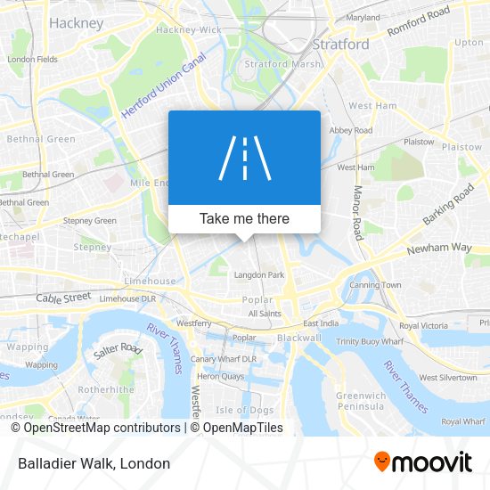 Balladier Walk map