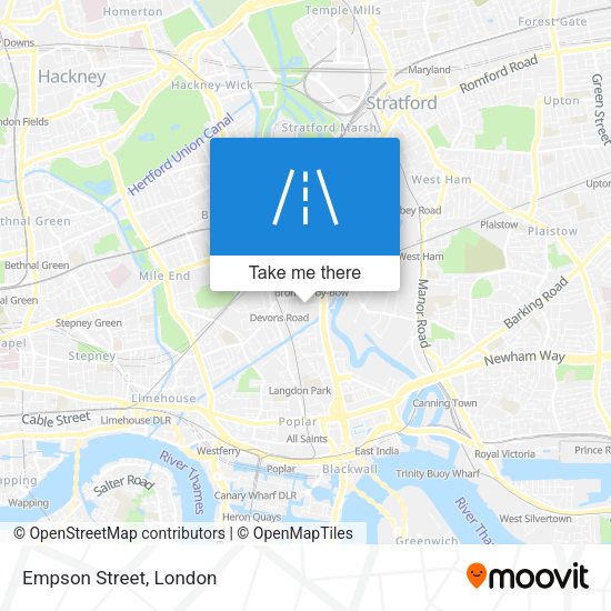 Empson Street map