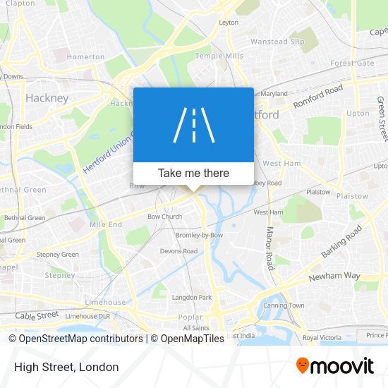 High Street map