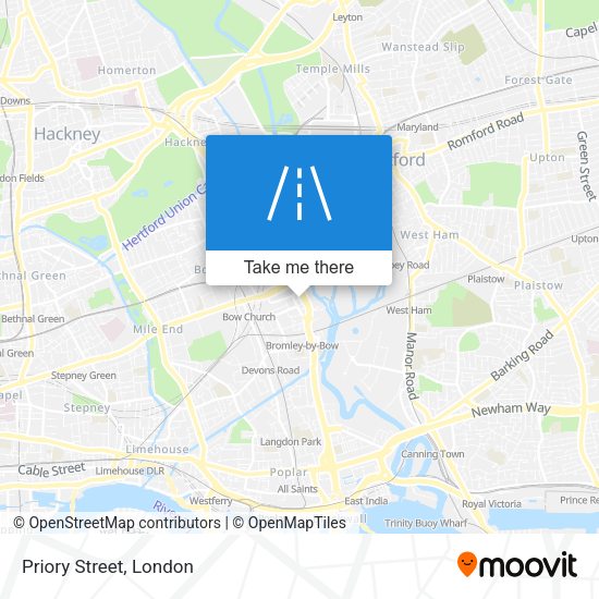 Priory Street map