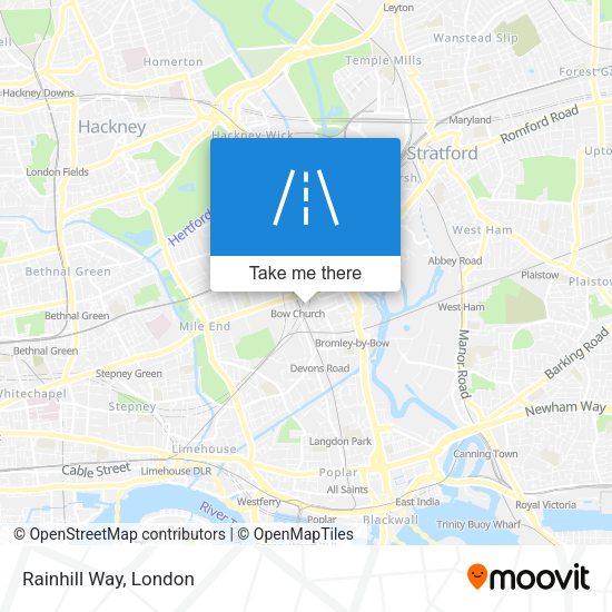 Rainhill Way map