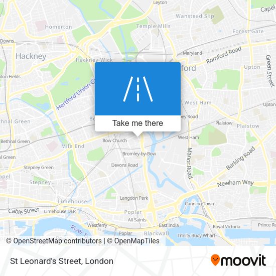 St Leonard's Street map