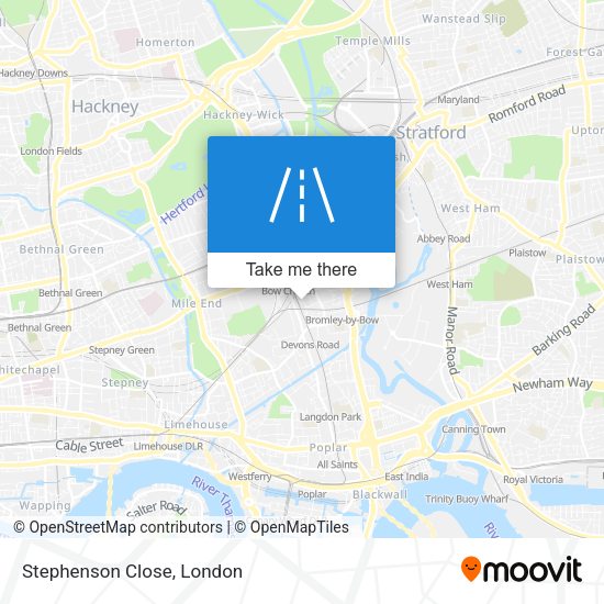 Stephenson Close map