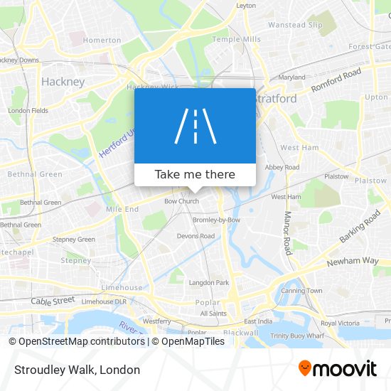 Stroudley Walk map