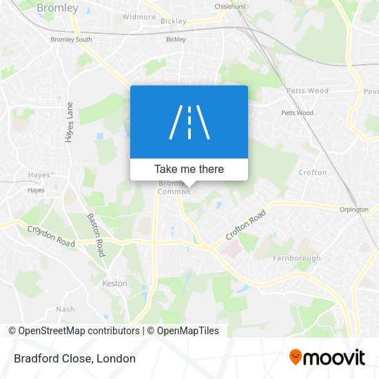 Bradford Close map