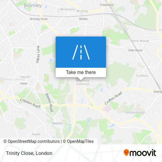 Trinity Close map