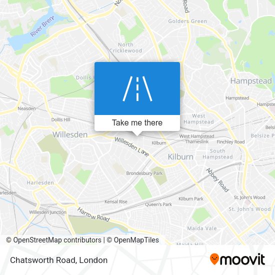 Chatsworth Road map